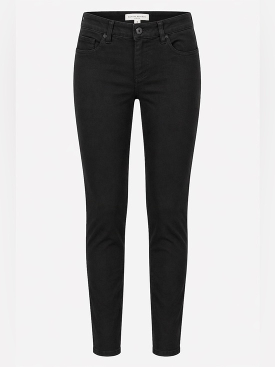 Banana Republic Denim - Banana Republic Black Stretch Denim Jeans Size 2 | Mid Rise Skinny 5 Pocket